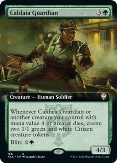 Caldaia Guardian Extended Art Commander: Streets of New Capenna Magic card