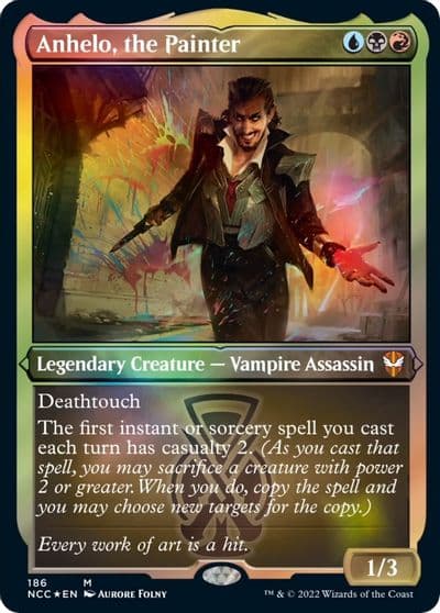 Anhelo the Painter Display Commander Thick Stock Commander: Streets of New Capenna Magic card
