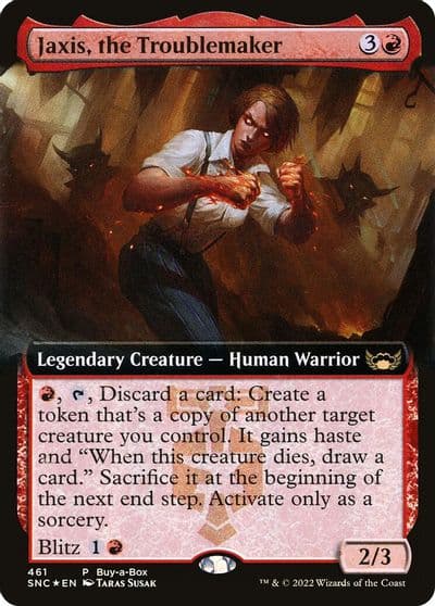 Jaxis the Troublemaker Buy-A-Box Promos Magic card