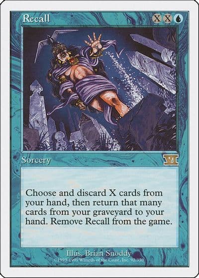 Recall Classic Sixth Edition Magic card