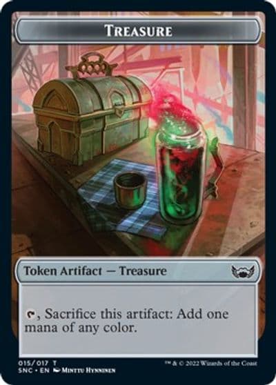 Treasure 015 Angel Double Sided Token Streets of New Capenna Magic card