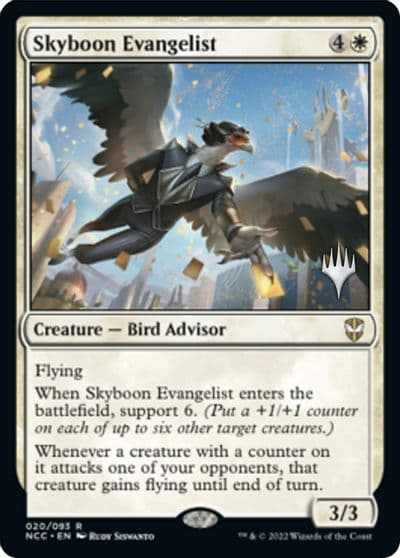 Skyboon Evangelist Promo Pack: Streets of New Capenna Magic card