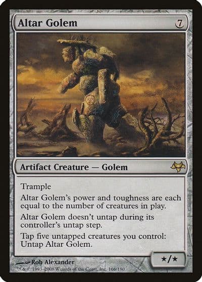 Altar Golem Eventide Magic card