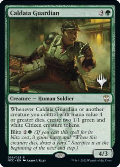 Caldaia Guardian Promo Pack: Streets of New Capenna Magic card
