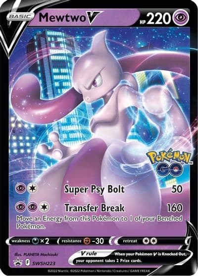 Mewtwo V - SWSH223 SWSH: Sword & Shield Promo Cards Pokemon card