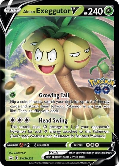 Alolan Exeggutor V - SWSH225 SWSH: Sword & Shield Promo Cards Pokemon card