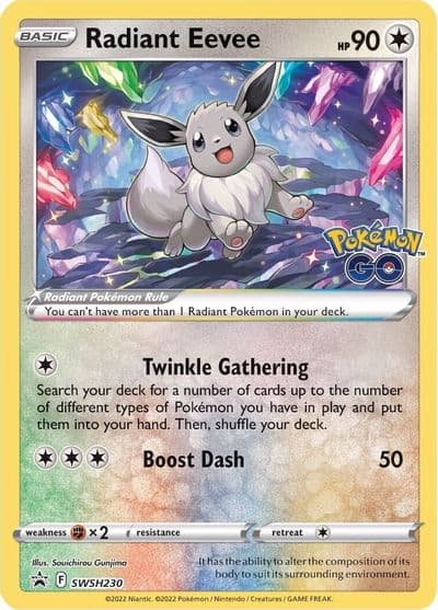 Radiant Eevee - SWSH230 SWSH: Sword & Shield Promo Cards Pokemon card