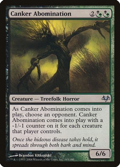 Canker Abomination Eventide Magic card