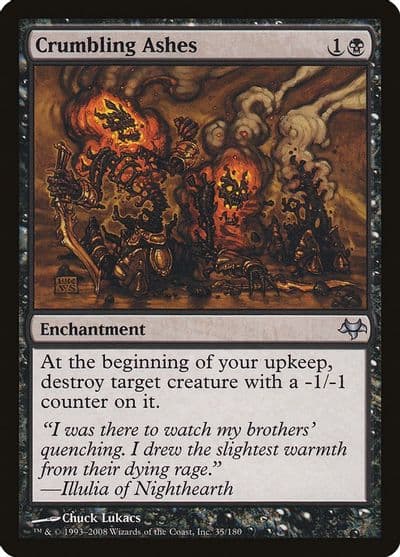 Crumbling Ashes Eventide Magic card