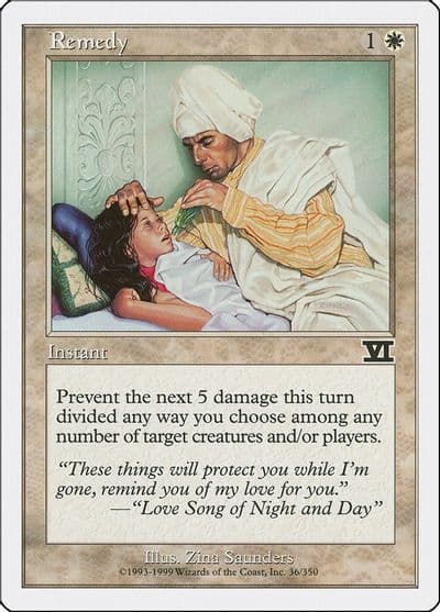 Remedy Classic Sixth Edition Magic card