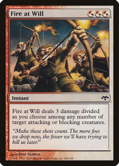 Fire at Will Eventide Magic card