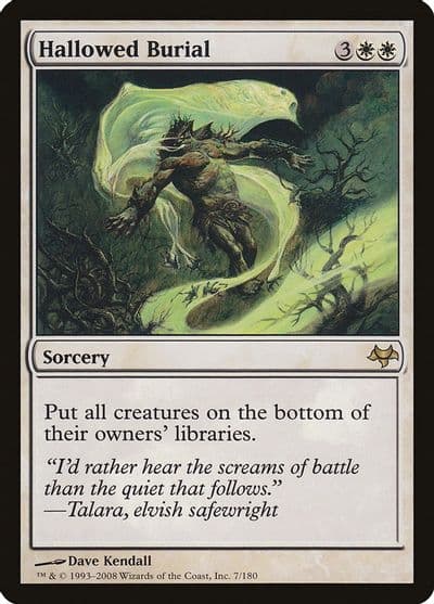Hallowed Burial Eventide Magic card