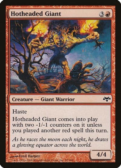 Hotheaded Giant Eventide Magic card