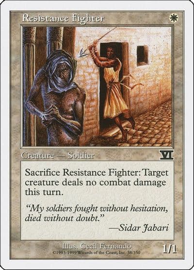 Resistance Fighter Classic Sixth Edition Magic card