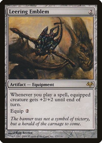 Leering Emblem Eventide Magic card