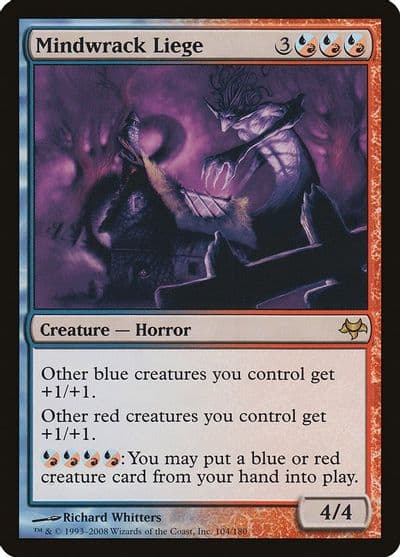 Mindwrack Liege Eventide Magic card