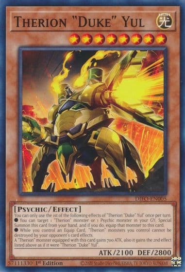 Therion Duke Yul Dimension Force Yu-Gi-Oh! card