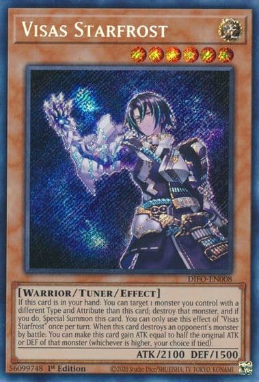 Visas Starfrost Dimension Force Yu-Gi-Oh! card