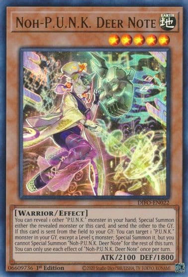Noh PUNK Deer Note Dimension Force Yu-Gi-Oh! card