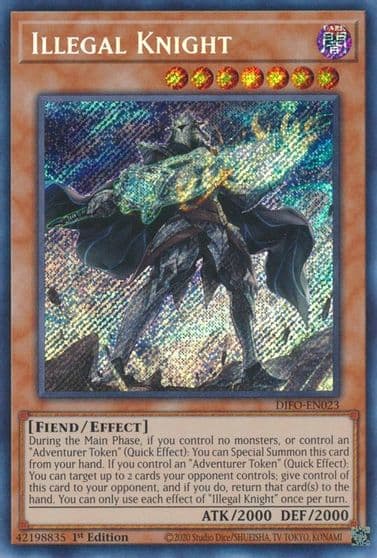 Illegal Knight Dimension Force Yu-Gi-Oh! card