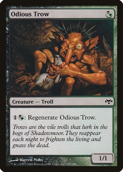 Odious Trow Eventide Magic card