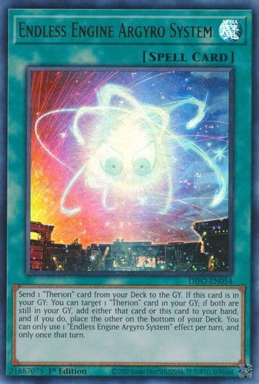 Endless Engine Argyro System Dimension Force Yu-Gi-Oh! card