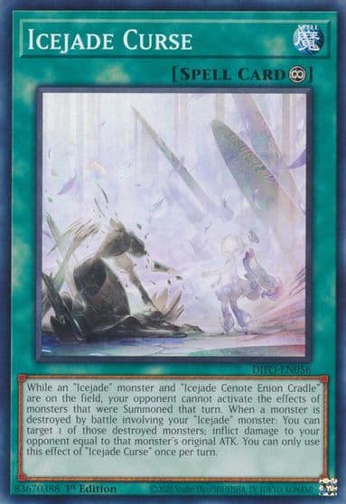Icejade Curse Dimension Force Yu-Gi-Oh! card