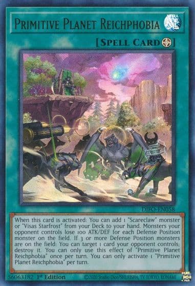 Primitive Planet Reichphobia Dimension Force Yu-Gi-Oh! card