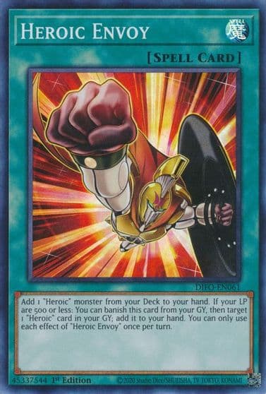 Heroic Envoy Dimension Force Yu-Gi-Oh! card