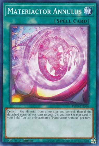 Materiactor Annulus Dimension Force Yu-Gi-Oh! card