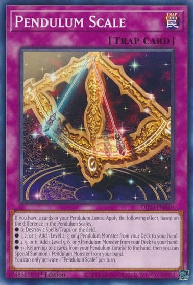 Pendulum Scale Dimension Force Yu-Gi-Oh! card