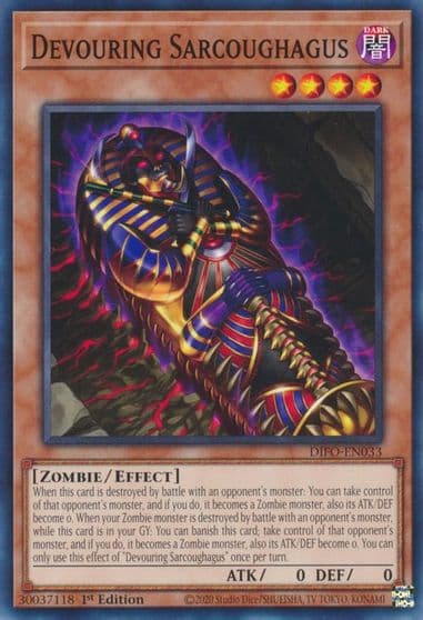 Devouring Sarcoughagus Dimension Force Yu-Gi-Oh! card