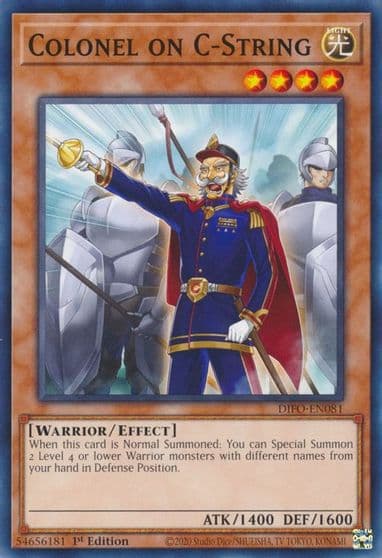 Colonel on C String Dimension Force Yu-Gi-Oh! card