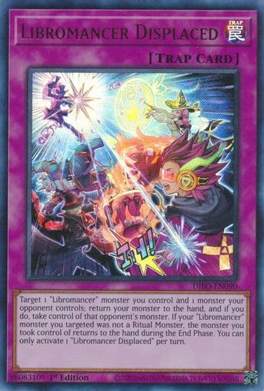 Libromancer Displaced Dimension Force Yu-Gi-Oh! card