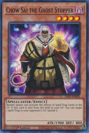 Chow Sai the Ghost Stopper Dimension Force Yu-Gi-Oh! card
