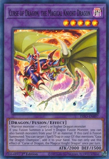 Curse of Dragon the Magical Knight Dragon Dimension Force Yu-Gi-Oh! card