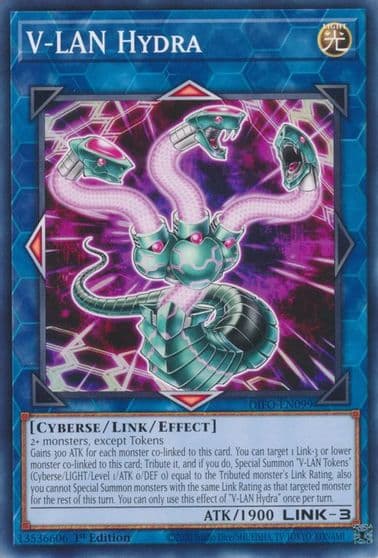 V LAN Hydra Dimension Force Yu-Gi-Oh! card