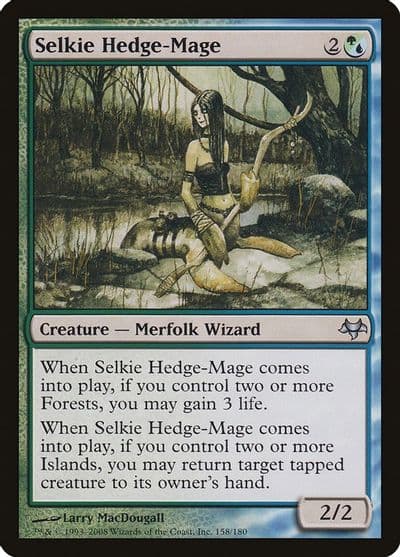 Selkie Hedge Mage Eventide Magic card