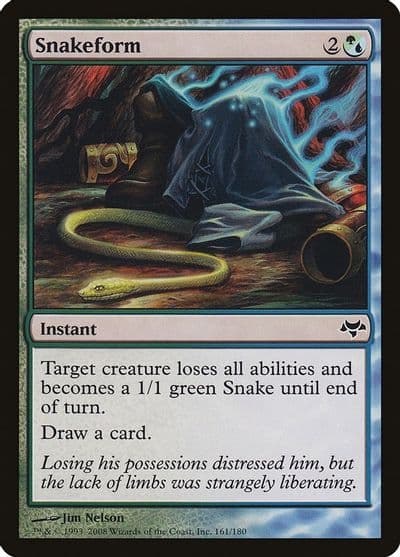 Snakeform Eventide Magic card