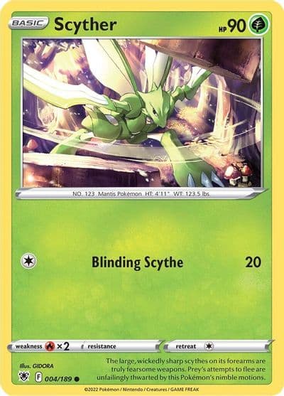 Scyther (004) SWSH10: Astral Radiance Pokemon card