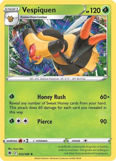 Vespiquen SWSH10: Astral Radiance Pokemon card