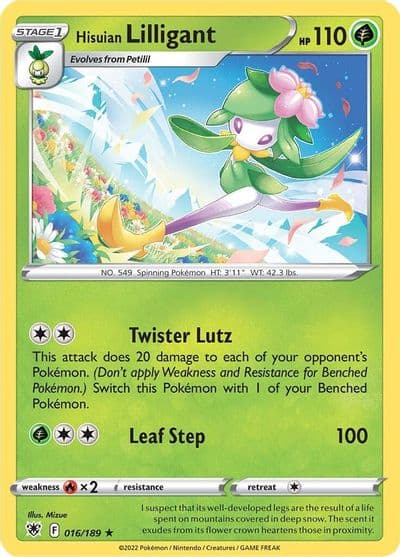 Hisuian Lilligant SWSH10: Astral Radiance Pokemon card