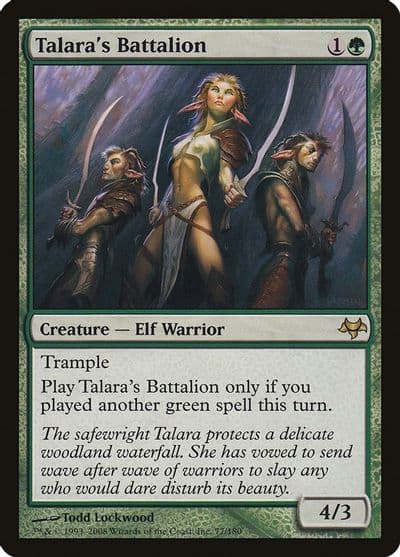 Talaras Battalion Eventide Magic card