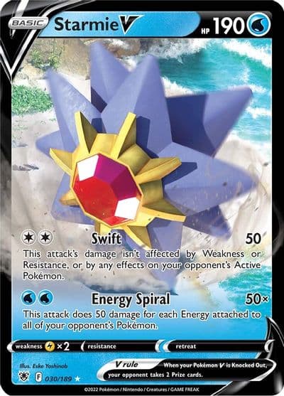 Starmie V SWSH10: Astral Radiance Pokemon card