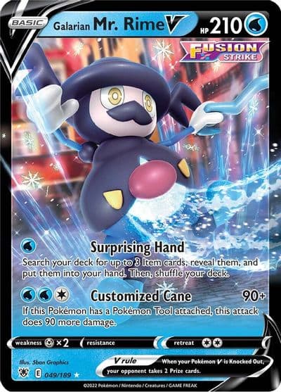 Galarian Mr. Rime V SWSH10: Astral Radiance Pokemon card