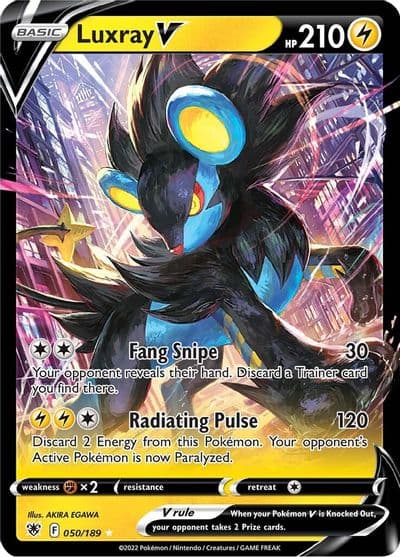 Luxray V SWSH10: Astral Radiance Pokemon card