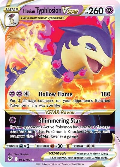 Hisuian Typhlosion VSTAR SWSH10: Astral Radiance Pokemon card