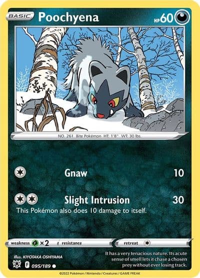Poochyena SWSH10: Astral Radiance Pokemon card