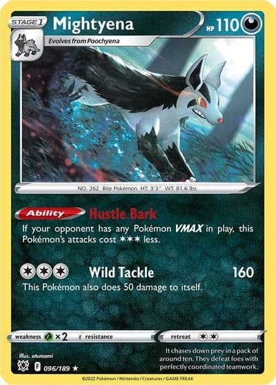 Mightyena SWSH10: Astral Radiance Pokemon card