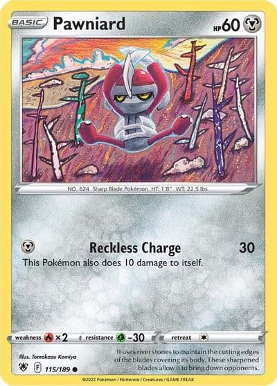 Pawniard SWSH10: Astral Radiance Pokemon card